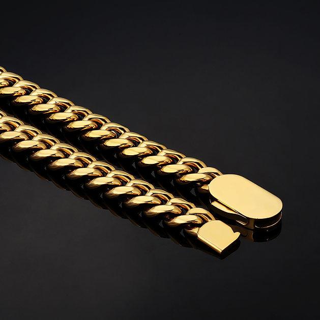 10mm Cuban Chain Gold