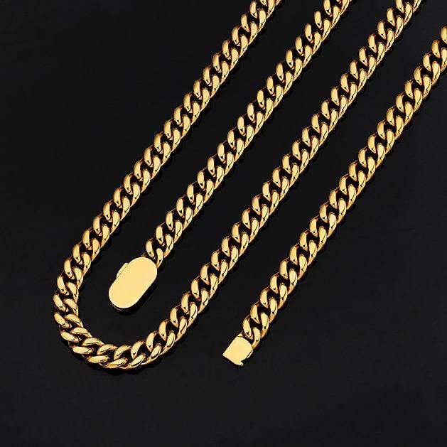 10mm Cuban Chain Gold