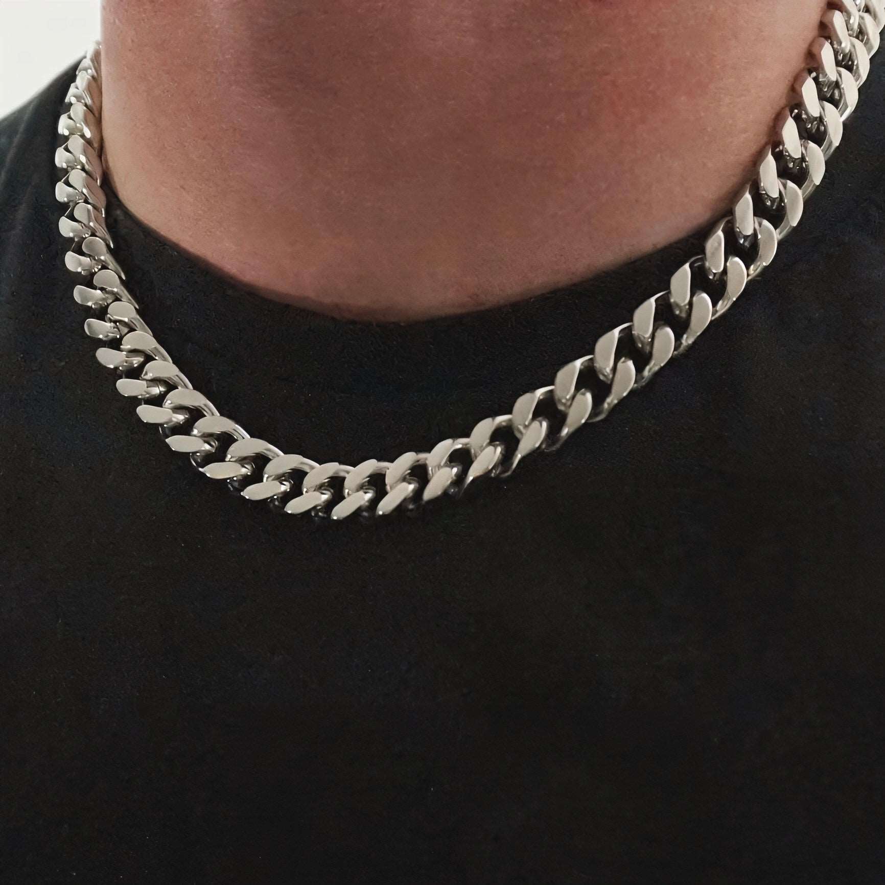 12mm Cuban Chain Silver