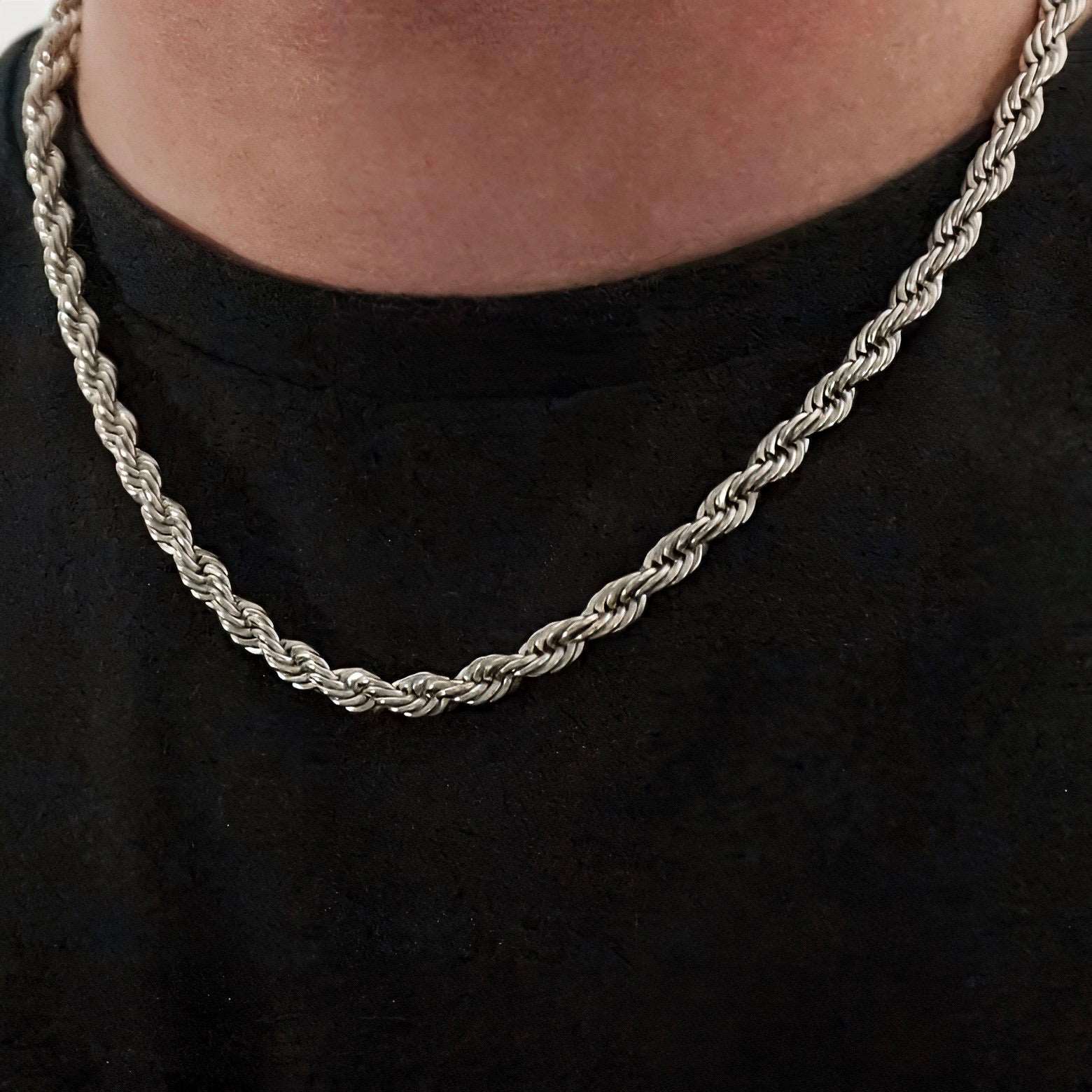 6mm Rope Chain Silver