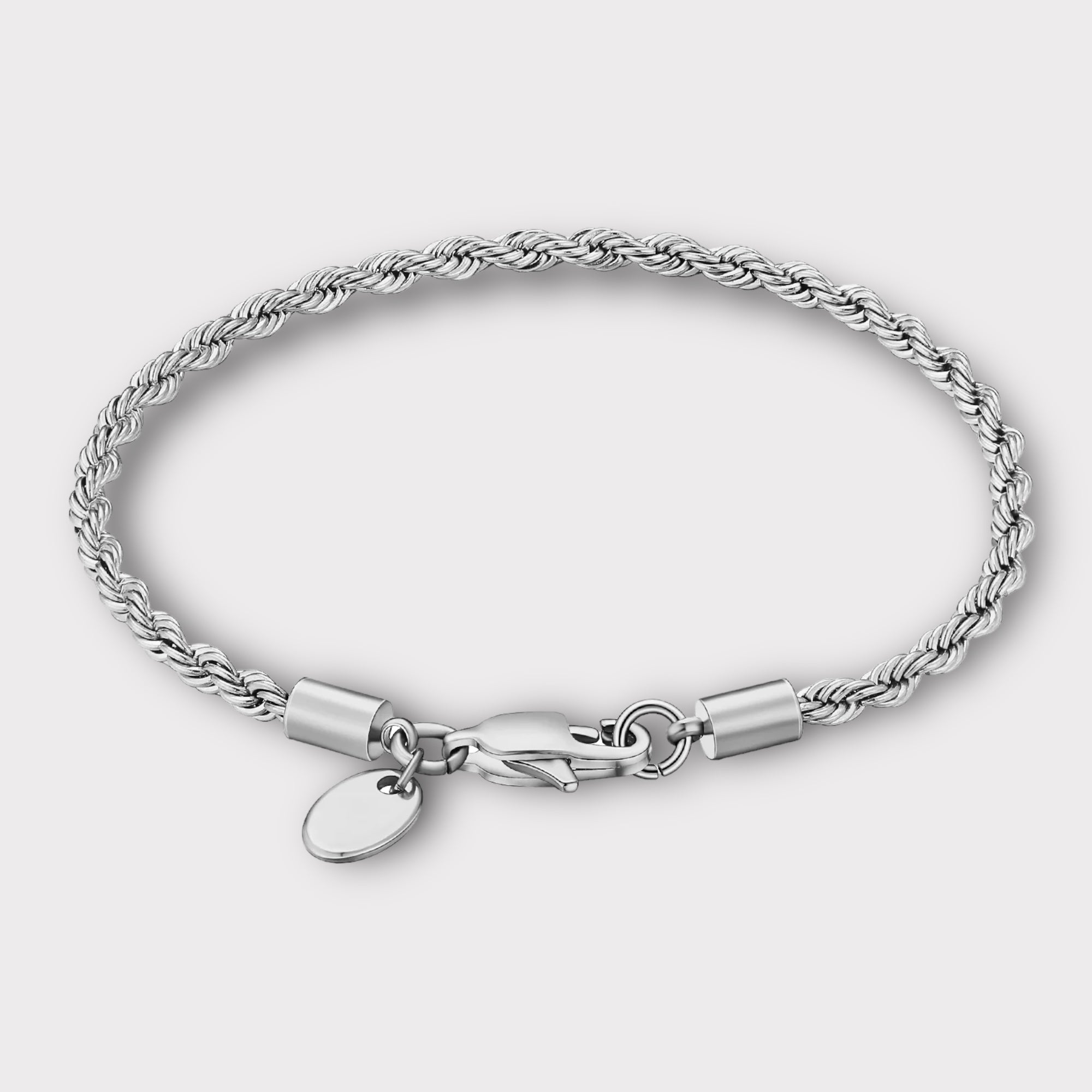 3mm Rope Bracelet Silver