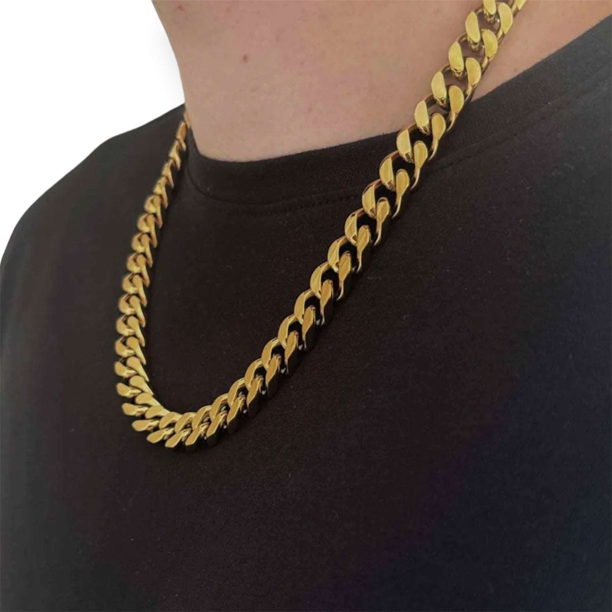 12mm Cuban Chain Gold