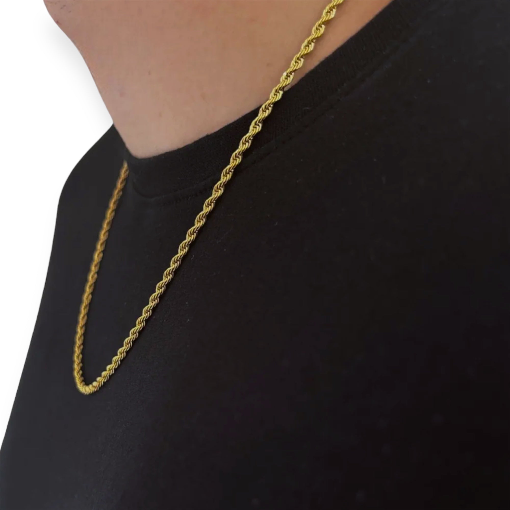 3mm Rope Chain Gold