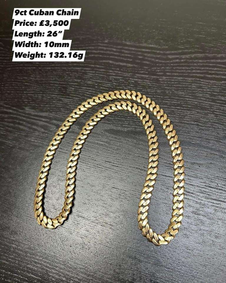 9ct Cuban Chain