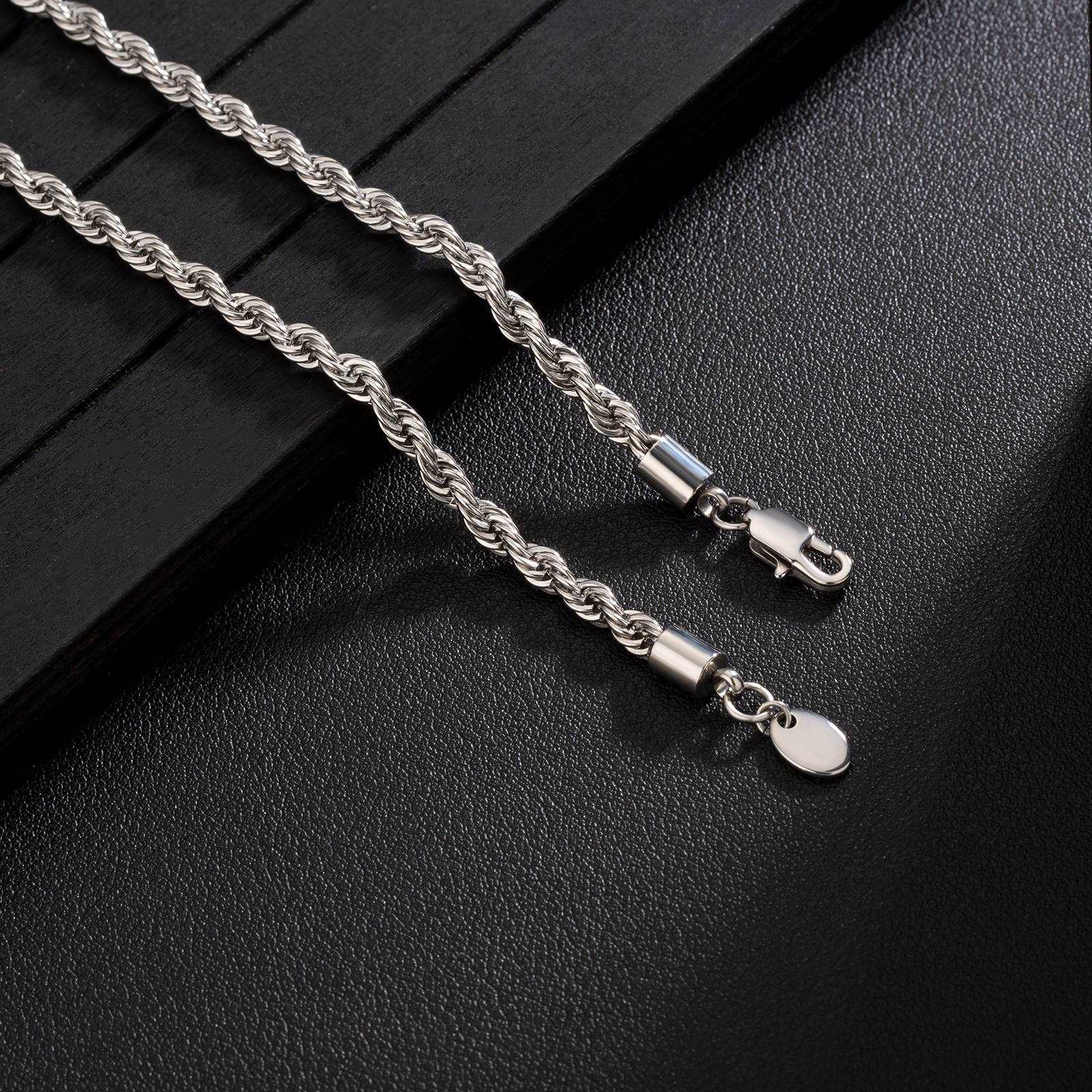 3mm Rope Chain Silver