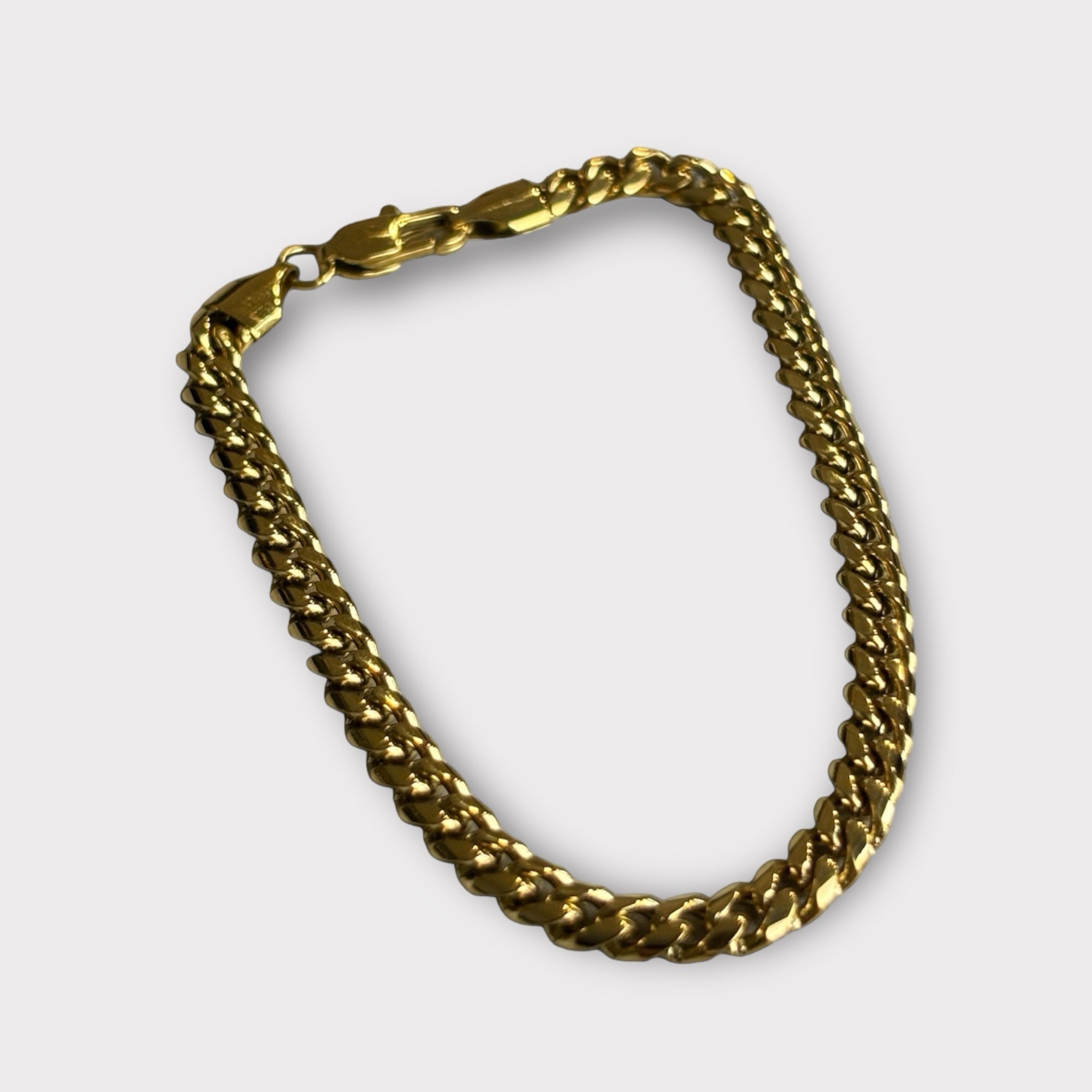 4mm Cuban Bracelet Gold