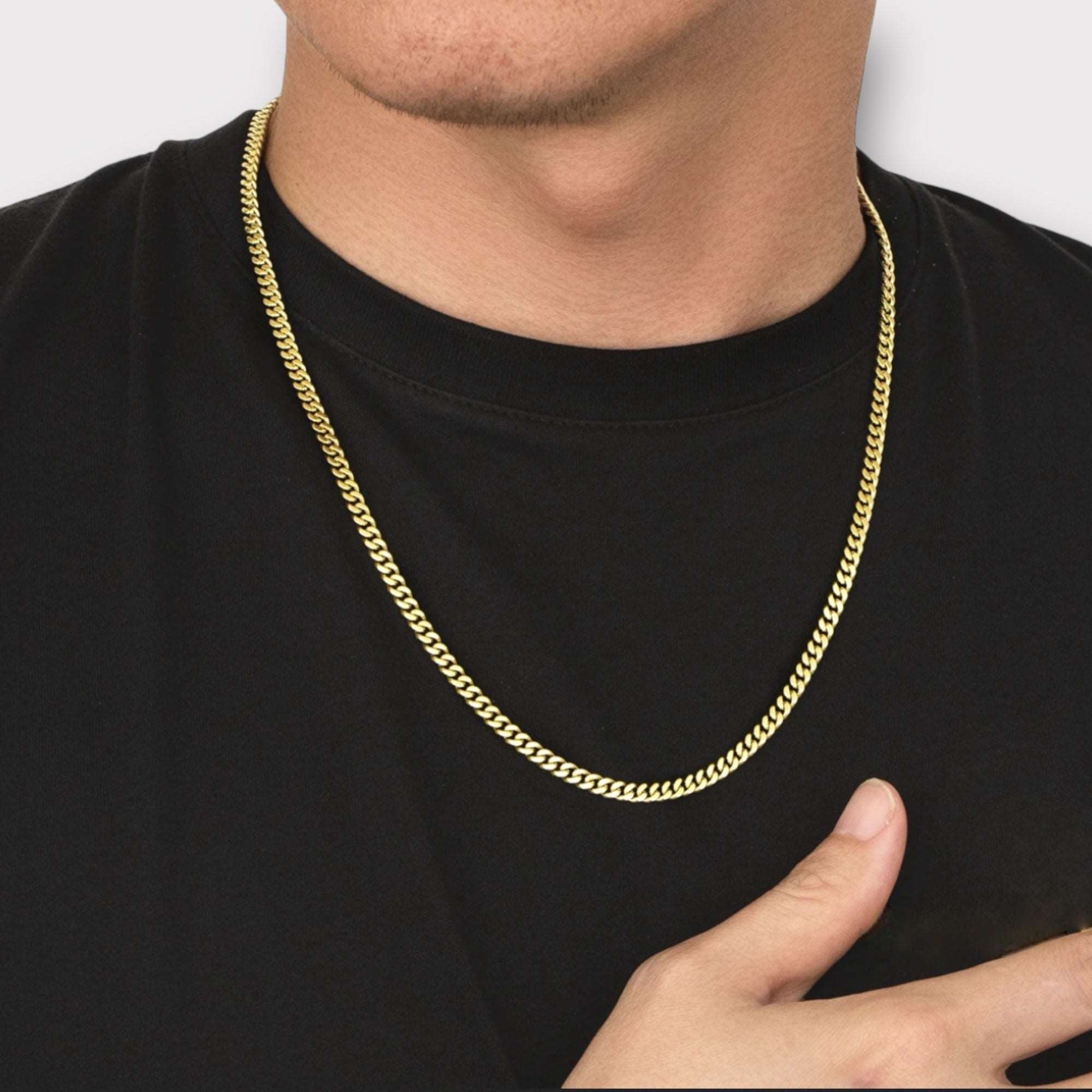 4mm Cuban Chain Gold