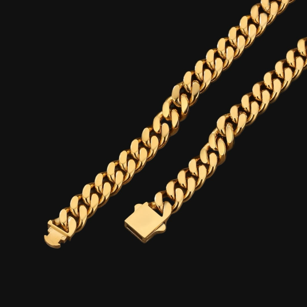 12mm Cuban Chain Gold